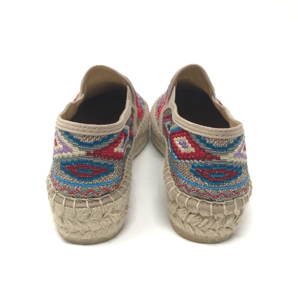 Johnny Was Nepentha Gold Espadrille Flats - Picture 3 of 5